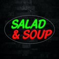 thumbnail image 1 of Salad & Soup LED Neon Sign 28"L x 16"H #34287, 1 of 3
