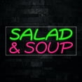 thumbnail image 1 of Salad & Soup-LED Neon Sign 30"L x 12"H #30292, 1 of 3