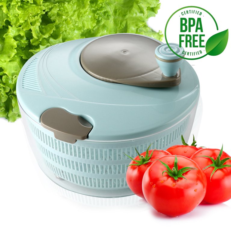 Large Salad Spinner with Washer, Manual Lettuce Spinner Pump Fruit