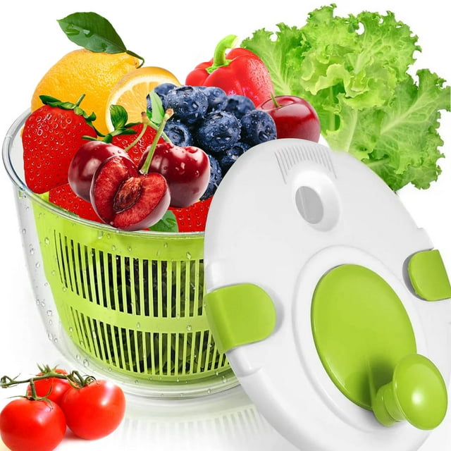 Large 5L Salad Spinner, Spin & Dry Lettuce, Salad, Fruits & Vegetables