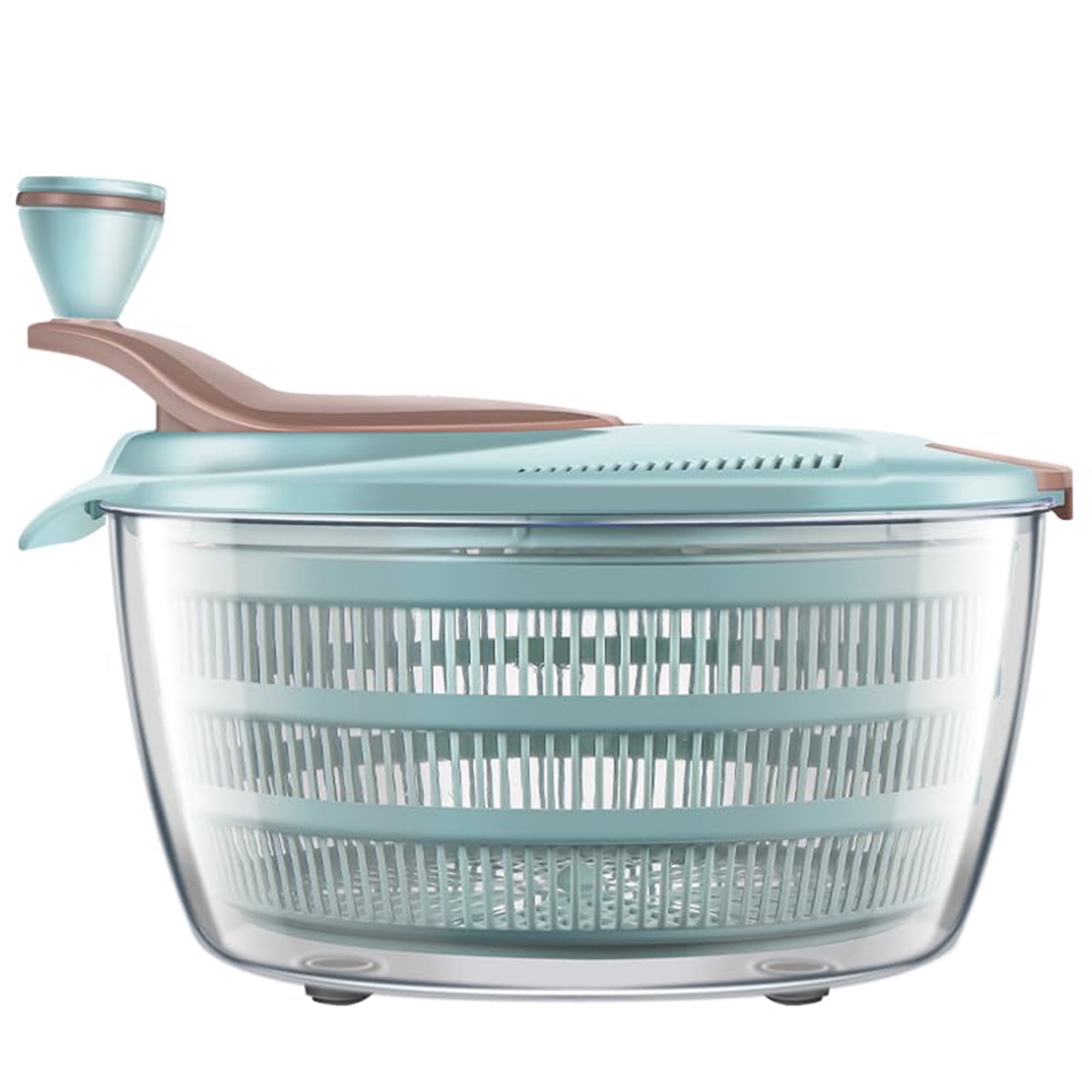 Salad Spinner, Large Capacity Kitchen Tool for Washing and Drying Greens, Vegetables, and Fruits, Easy-to-Use Manual Spin Function, BPA-Free - Walmart.com
