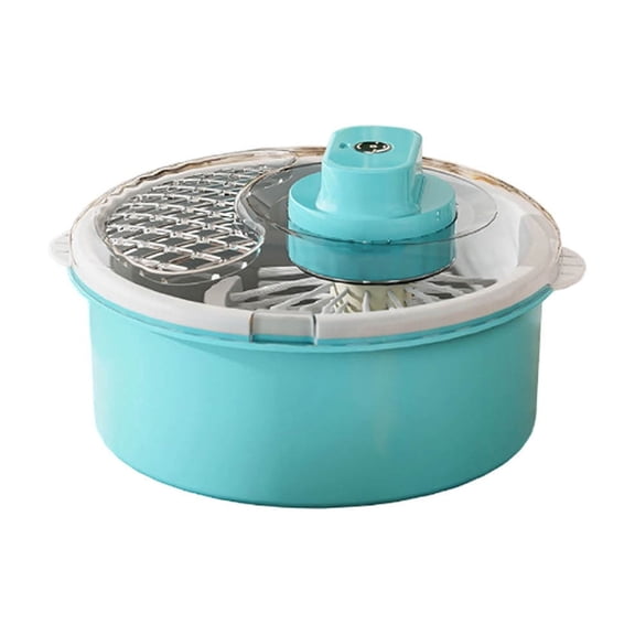 Salad Spinner and Produce Washer, Multifunctional Vegetable Dryer, Electric Lettuce Spinner with Non-Slip Base, Fruit and Veggie Cleaner for Kitchen Prep