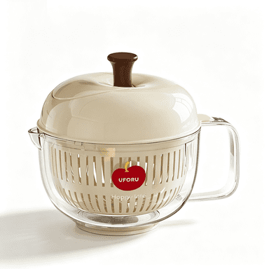 Salad Spinner - Vegetable Dryer with Hand Crank, Double Layer Colander for Kitchen & Camping