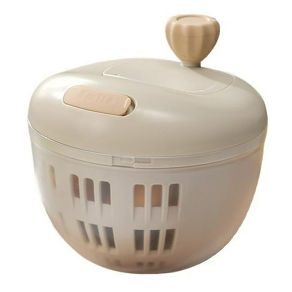 Salad Spinner with Ergonomic Push-Button Mechanism, Non-Slip Base & Drain Basket - Perfect for Washing Vegetables