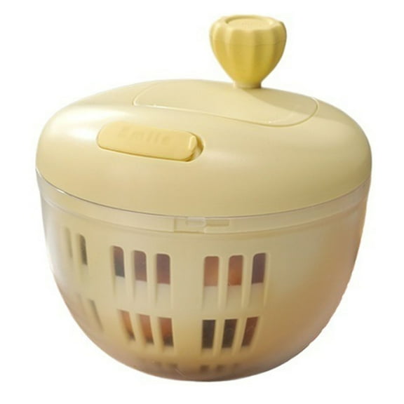 Salad Spinner with Ergonomic Push-Button Mechanism, Non-Slip Base & Drain Basket - Perfect for Washing Vegetables
