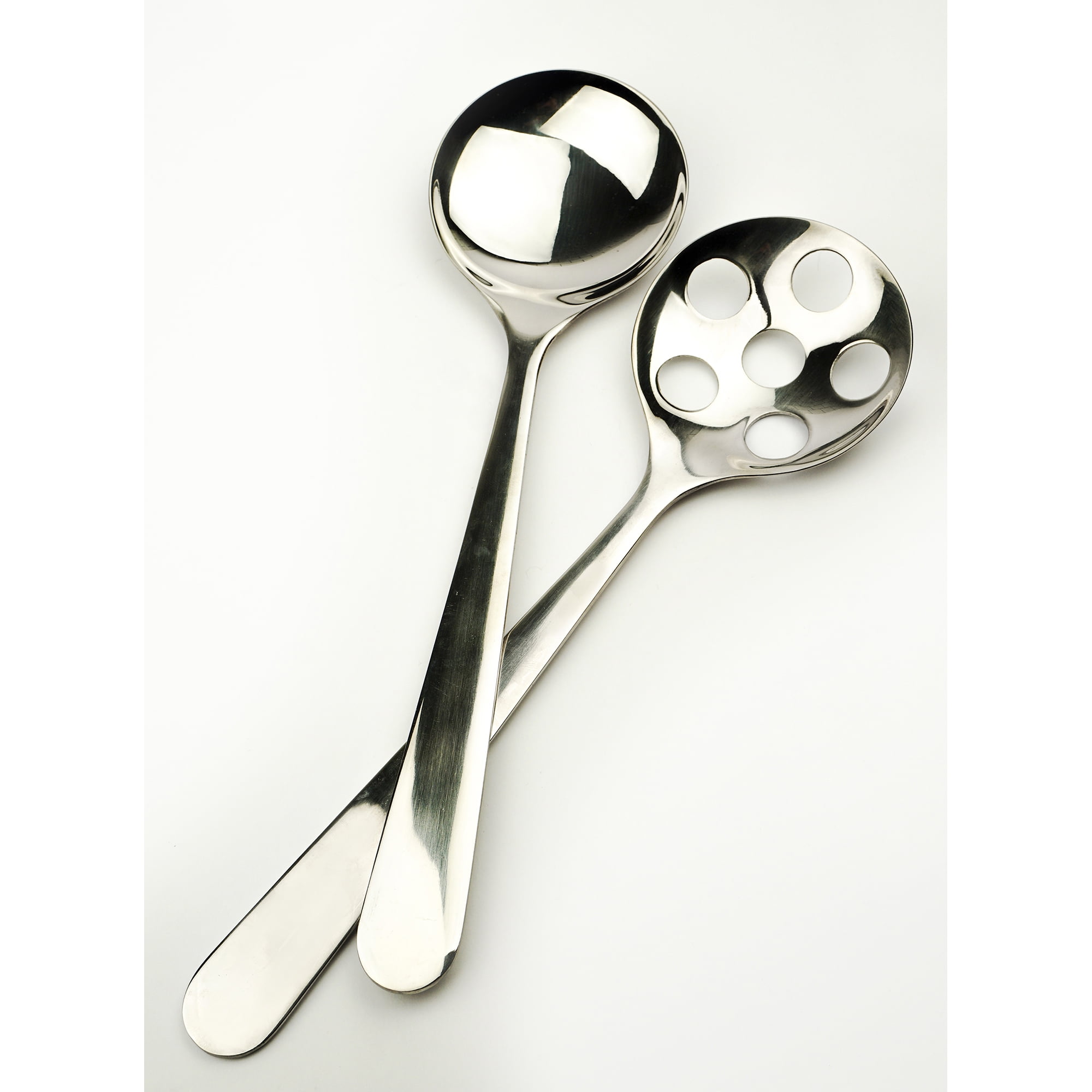 Stainless Steel Modern Salad Serving Spoon Set