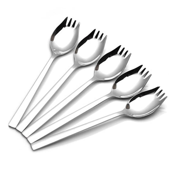 Clispeed Heavy Duty Stainless Steel Cream Spoon for Kitchen, Salad, Fruit, Dessert - 1 Piece Scoop