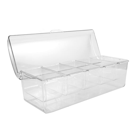 CATIEBYE Compact Multi-Compartment Salad Storage Container for Parties and Picnics