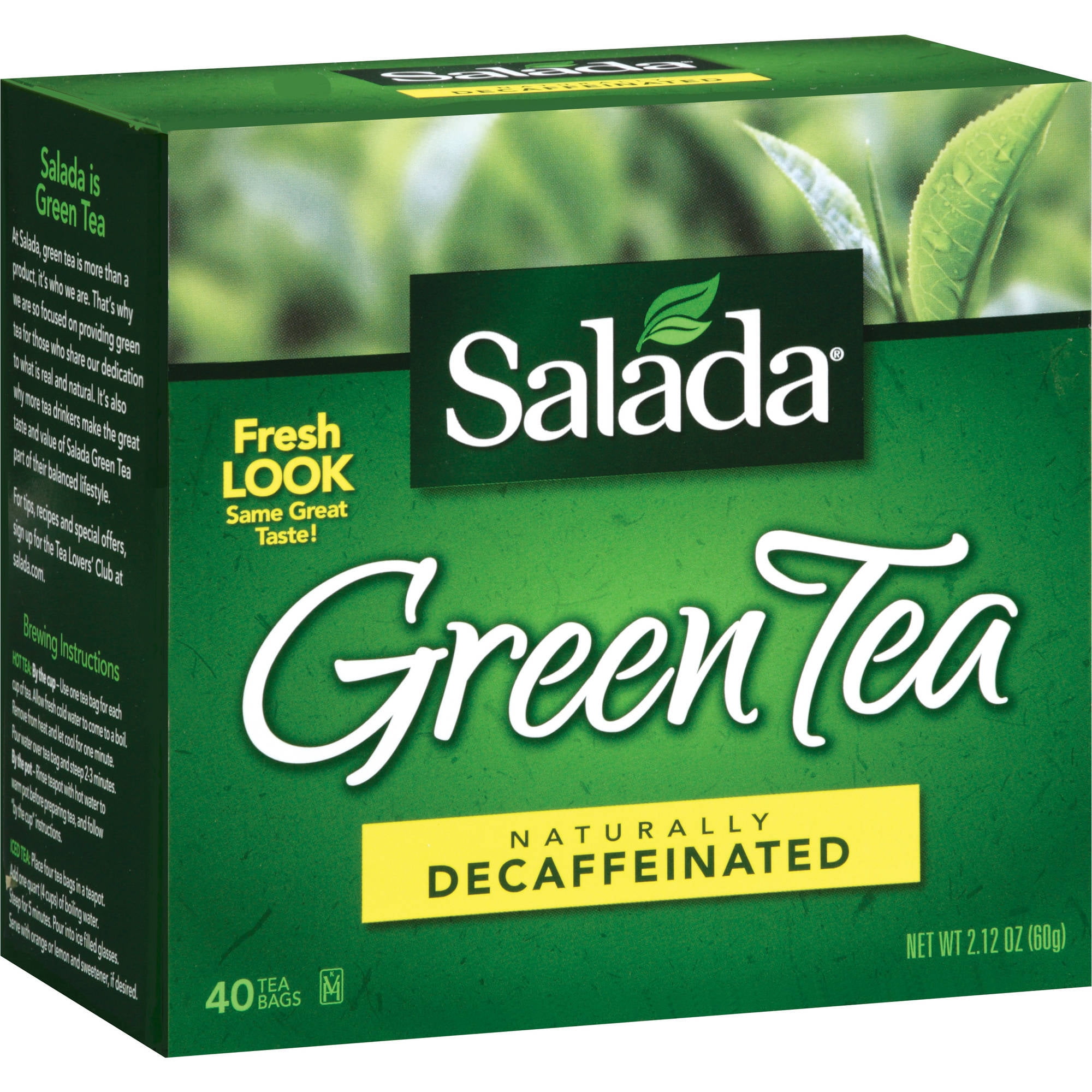 Free Shipping! Salada Naturally Decaffeinated Green Tea, 40ct (Pack of 6)