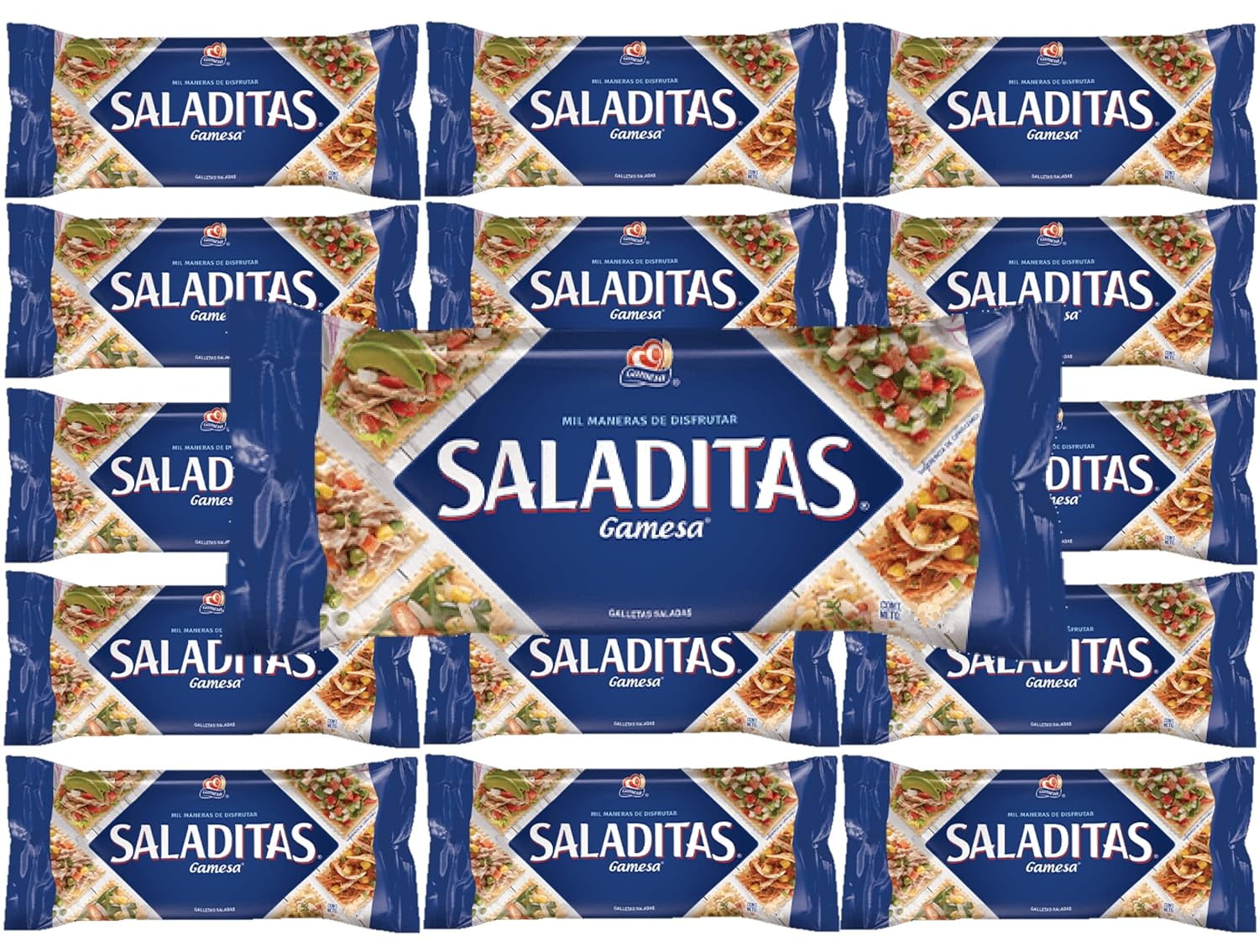 Saladitas Saltine Crackers, Individually Wrapped Crackers, Pack Of 96