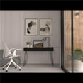 thumbnail image 1 of Salamanca Writing Desk with 2-Drawers & Hairpin Legs, Black, 1 of 1