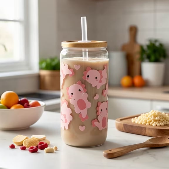 Salamander Eco-Friendly Can-Shaped Water Cup with Lid and Straw for Iced Coffee, Tea, Juice, Milk  Reusable Portable Drinking Tumbler for Home, Office, Travel