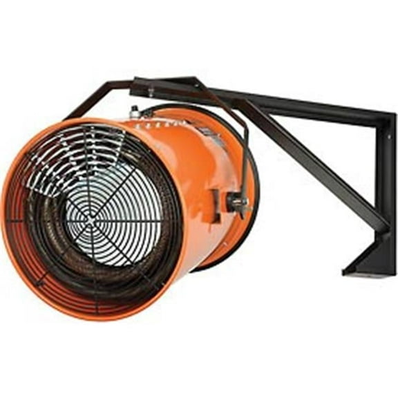 Salamander Heater Electric Wall Mount Fan Forced - 480V 30 KW 3 Phase 36 Amp, Orange