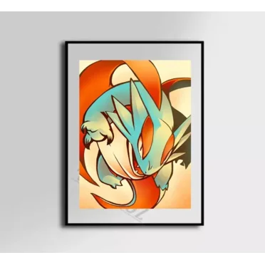 Salamence Poster Anime Wall Art Home Decor NO FRAMED POSTER