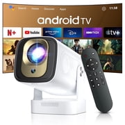 ZDSSY Mini Projector Short Throw Built in Apps, 4K Support 1080P with WiFi BT 5.4 Auto Keystone ,Compatible for Indoor Outdoor Movie