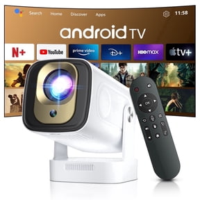 ZDSSY Mini Projector Short Throw Built in Apps, 4K Support 1080P with WiFi BT 5.4 Auto Keystone ,Compatible for Indoor Outdoor Movie