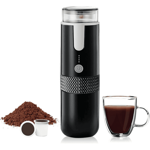 Salange Fully Automatic Portable Wireless Mini Espresso Coffee Machine Rechargeable for Outdoor Adventures, Travel & Camping