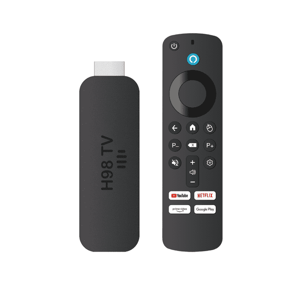 Salange H98 TV Dongle 4K,Streaming Device with Voice Remote,16GB Storage,UHD,AV1,HDR+, VP9 Supported
