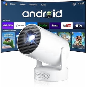 Salange Mini Projector 4K with Wifi and Bluetooth 5.4,1080P HD Smart Projector,Short Throw and Built-in Apps,Auto Keystone for Movies [HY300Ultra 2026]