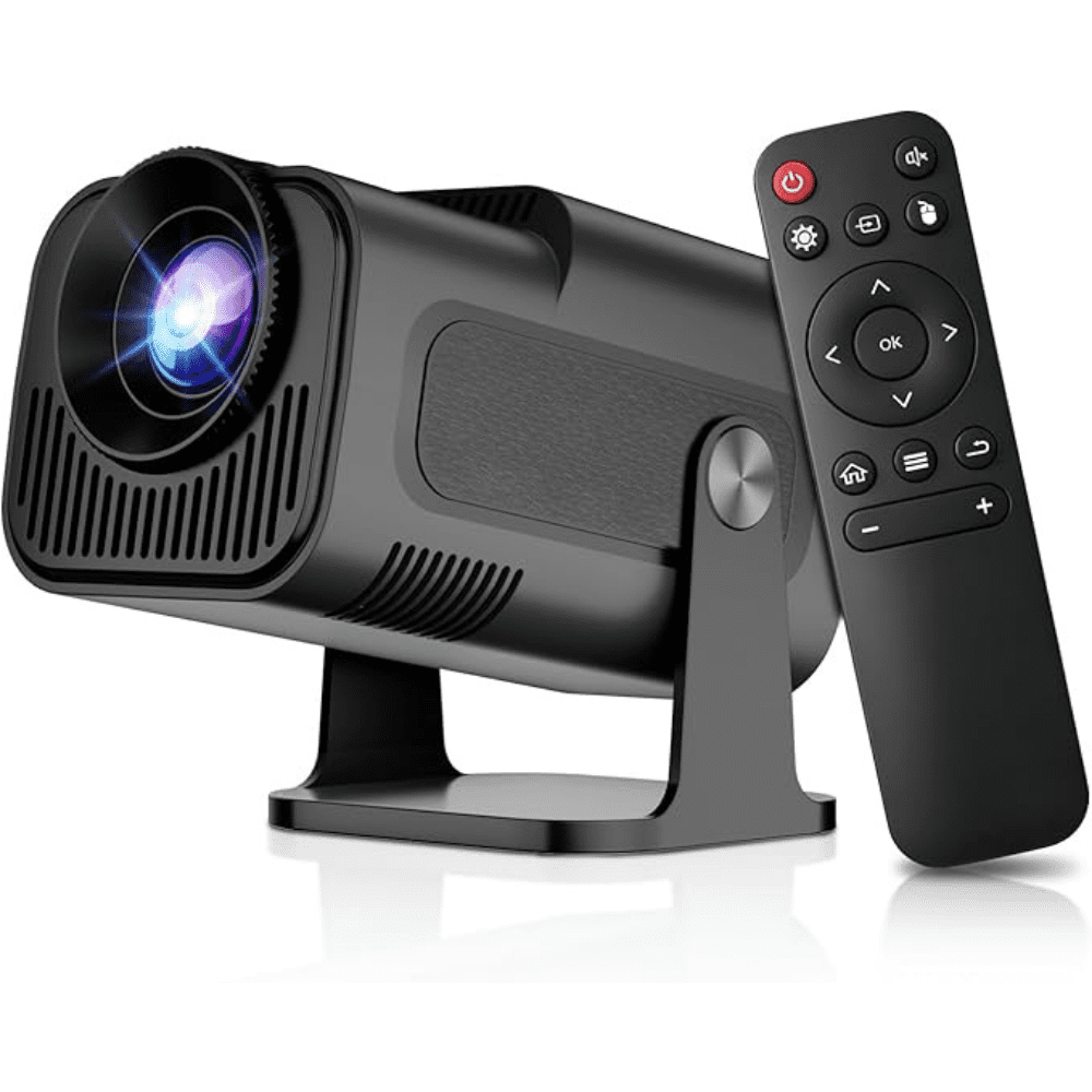 Salange Mini Projector with Wifi 6 and Bluetooth, 1080P Full HD with 4K Supported,Auto Keystone for Home Theater & Camping,Black