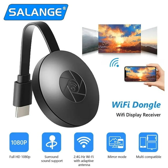Salange Miracast Dongle Wifi Wireless 1080p HD TV Stick HDMI Interface Mirror Screen Display Adapter For IOS Andorid Window System