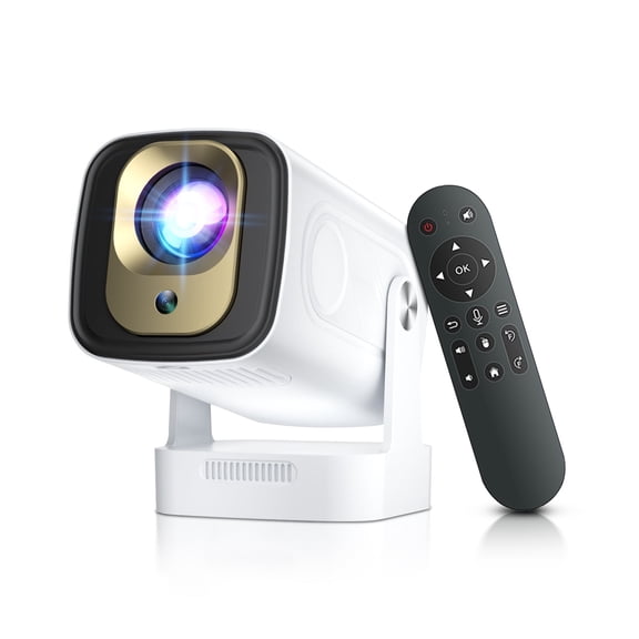 Salange Short Throw 1080p Full HD LCD Multimedia Projector Outdoor Home Theater with WiFi and Bluetooth