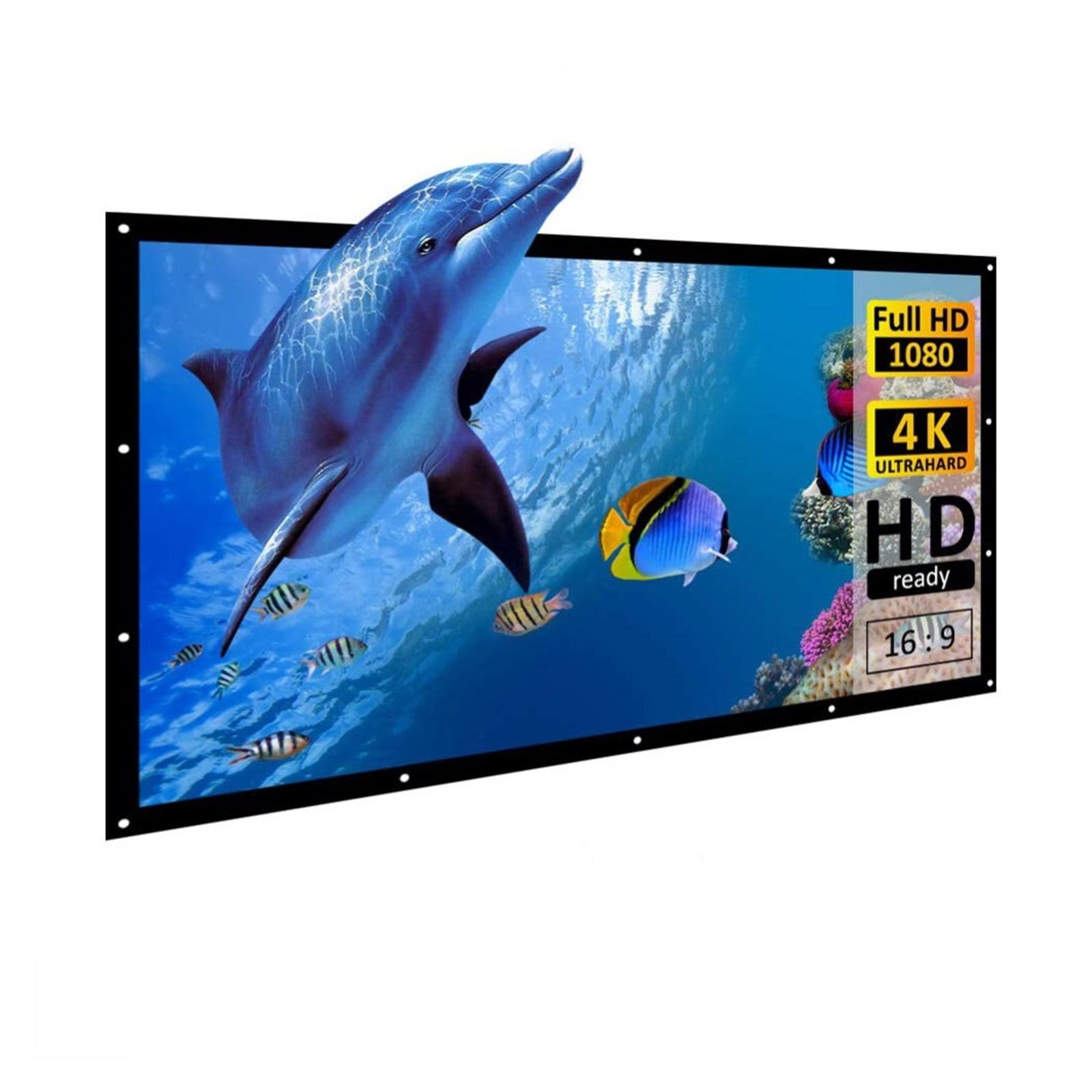 Salange outdoor simple portable screen 16 9 travel front rear