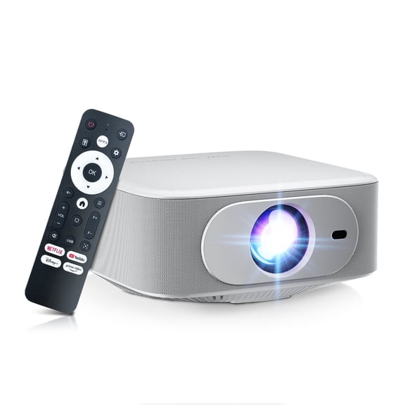 Salange LCD Full HD 1080p Support 4K 15000 LM Home Theater Movie Smart Projector, with Wifi and Bluetooth