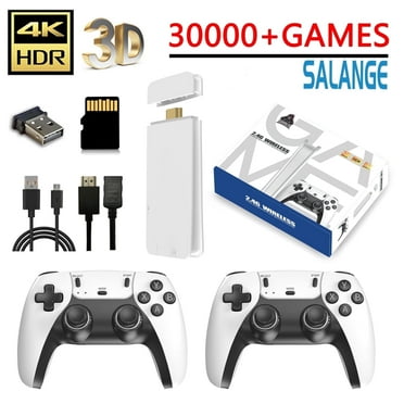 Salange Retro Game TV Stick M8 4K Pro Game Stick 64G Dual 2.4G Wireless Controller 4K Retro Classic Games