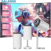 Salange X5 Mini Portable Projector HD Supported 4K1080p with Wifi and Bluetooth Video Beamer