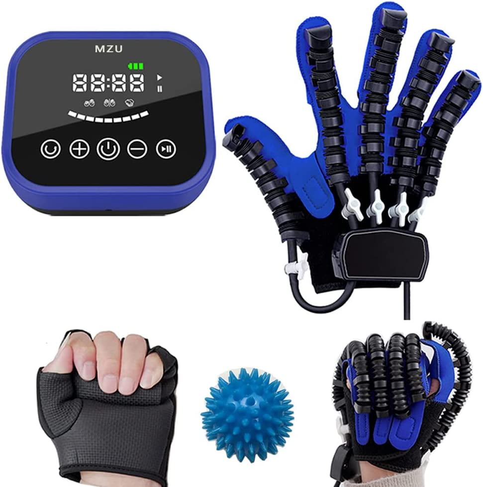  YEUNTANH Finger And Hand Function Rehabilitation Trainer Robots  Rehab Gloves Children Recovery Exercise Gifts Equipment For Dementia  Arthritis Stroke Hemiplegia Patient (Left hand-Size L) : Health & Household