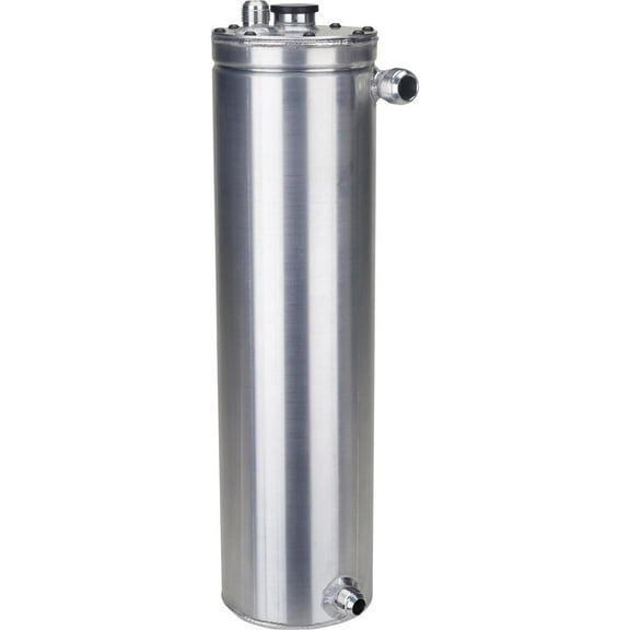 Saldana Racing Aluminum Dry Sump Tank, 6 Inch Round, Plain