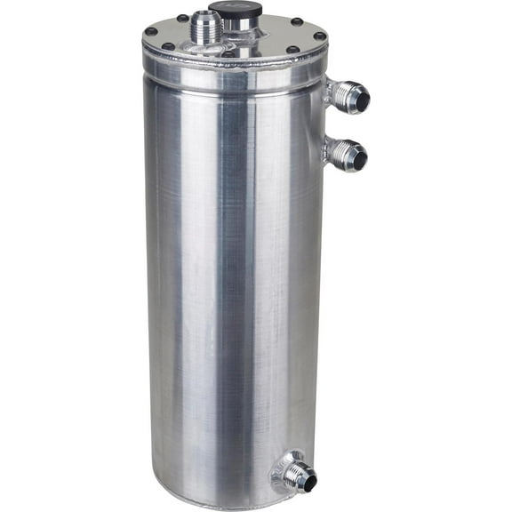 Saldana Racing Dry Sump Oil Tank w/ Baffle, 6 Inch Round, 22 Inch