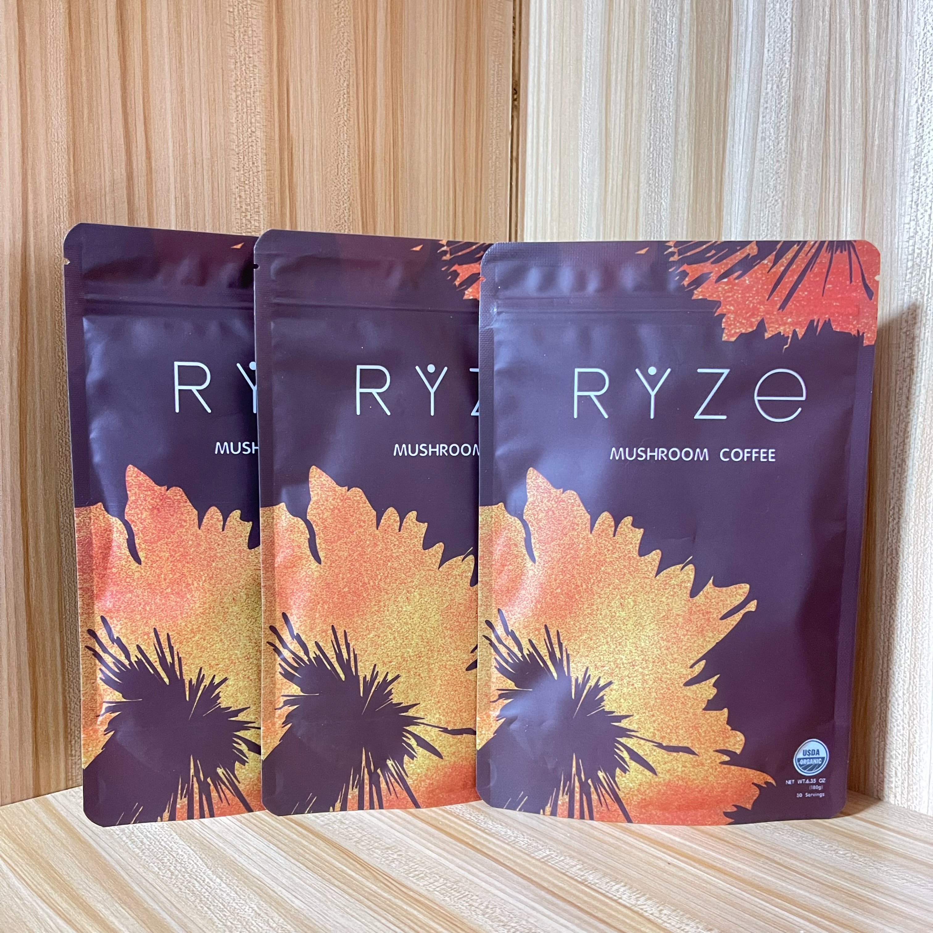 R'Y'Z'E Mushroom Coffee Contains many types of sleep superfoods to