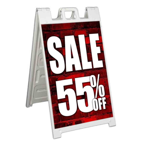 Sale 55 Percent Off (24" X 36") Standard A-Frame Signicade, Includes Decal Applied To Stand