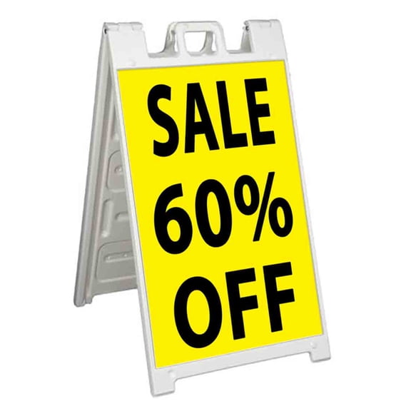 Sale 60 Percent Off (24" X 36") Standard A-Frame Signicade, Includes Decal Applied To Stand