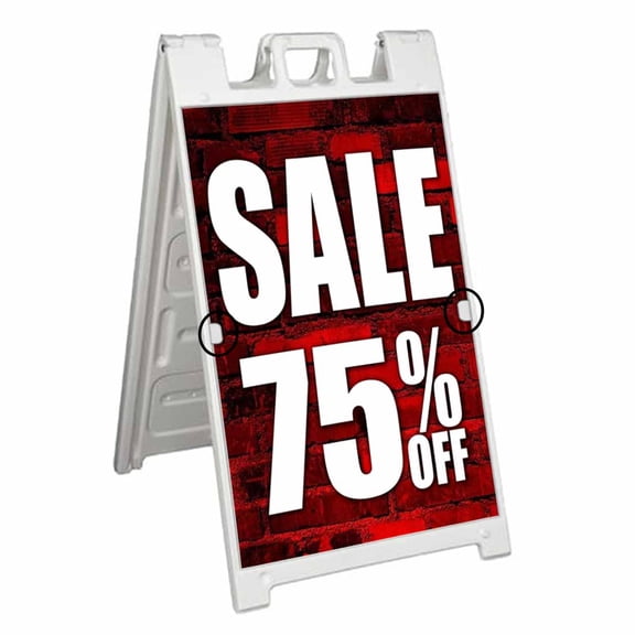 Sale 75 Percent Off (24" X 36") Deluxe A-Frame Signicade, Includes 2 Removable Panels & Stand