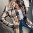 thumbnail image 1 of Sale Clearance 2024 Women's Blazers & Suit Jackets Women's Herringbone Open Front Business Jacket Casual Long Sleeve Notch Lapel Overcoats, 1 of 1