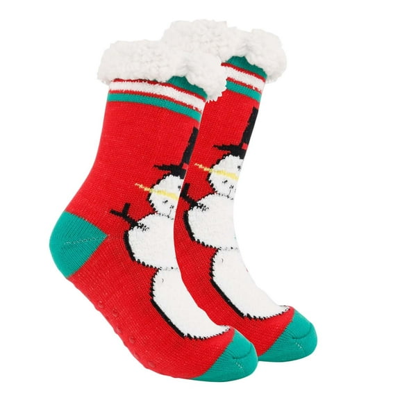 Sale 2025 UHGANN Under $10 Fuzzy Socks for Women Teen Girls Fluffy Christmas Cozy Slipper Cabin Soft Winter Warm Fleece Socks