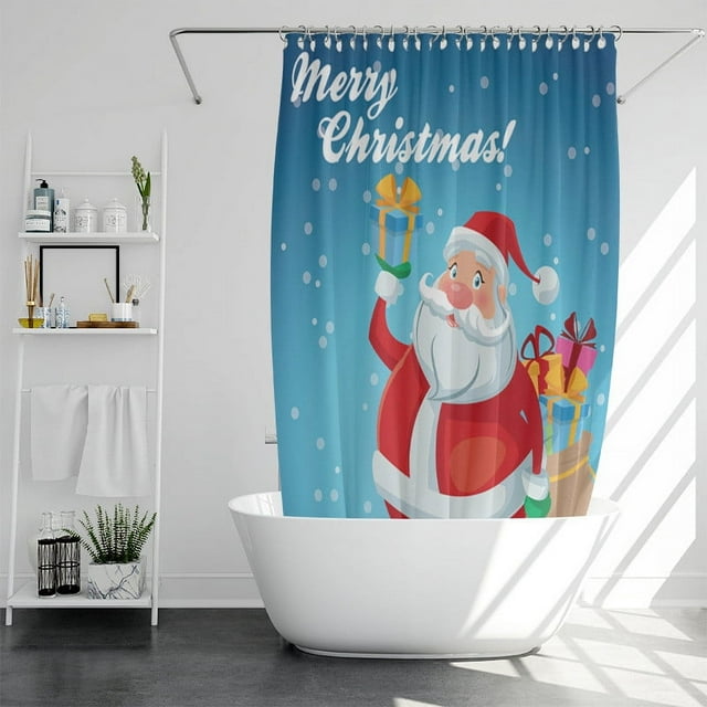 Sale Clearance Sale Clearance Christmas Shower Curtain, Merry Christmas