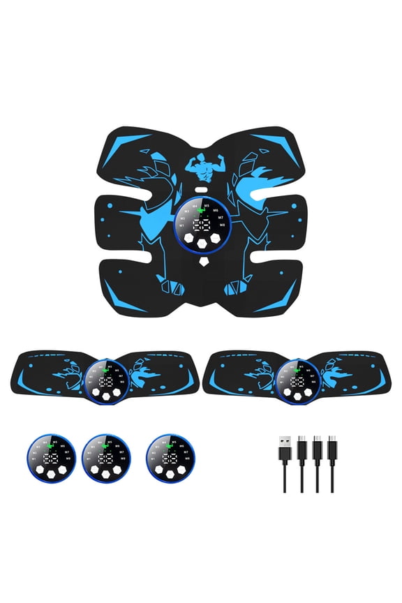 On Sale Clearance! Fitness & Yoga Equipment, Fitness Belt Abs Stimulator Full Body Ab/Arm Trainer Abs Trainer Electronic Toning Belts Home Workout For Abdomen/Waist/Leg/Arm, Outdoor Sport