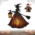 thumbnail image 1 of Halloween Witch Lamp,Stained Gothic Witch Hat Led Lamp for Stained Glass Inspired, Spooky Decorative Standing Night Light,Unique Halloween Party Lighting Decorations Door for Indoor, 1 of 5