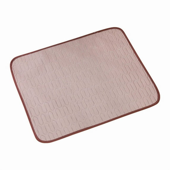 Upgrade Self-Cooling Mat for Dogs & Cats - Washable Pet Cooling Pad, Foldable Dog Cooling Mat Pet Cool Blanket for Indoor or Outdoor(Brown, 20"x16")