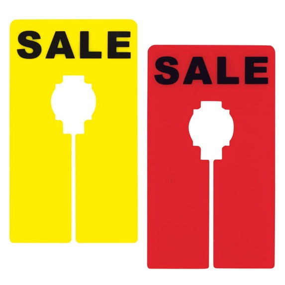 Sale Dividers for Racks Bundle - Pack of 4 (2 Red & 2 Yellow)