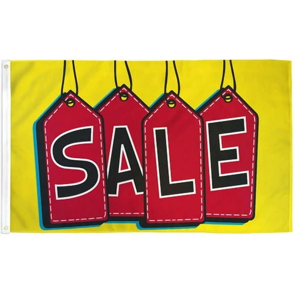 Sale Flag 3X5 Sale Banner Sign Bandera De Venta Advertising Sale Flag Red Tag