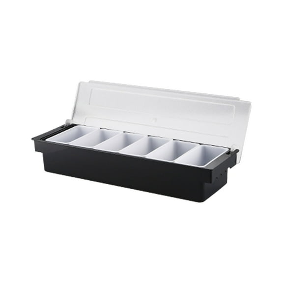 On Sale Hecteas Food Storage,Storage Rack,1*Six-Compartment Spice Box,Station With Lid Bar Ice Fruit Salad Bar Condiment Dispenser Top Organizer Of Restaurant And Accessories