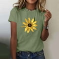 thumbnail image 1 of Sale Items Groceries T Shirts for Women Short Sleeve Summer Tops Floral Graphic Tees Casual Tunic Cute T-Shirt Loose Fit Crew Neck Blouses Plus Size Basic Shirts Save for Later List Track, 1 of 5