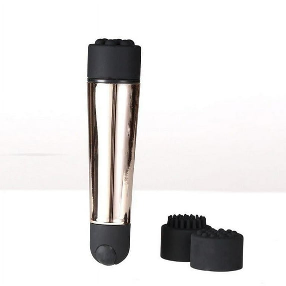 Maia Toys Pocket Plus Rechargeable Bullet Vibrator with Silicone, Gold, 3 Count