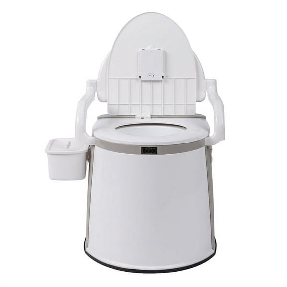 Sale! Portable Indoor & Outdoor Travel Toilet, 5.3 Gallon, White/Gray