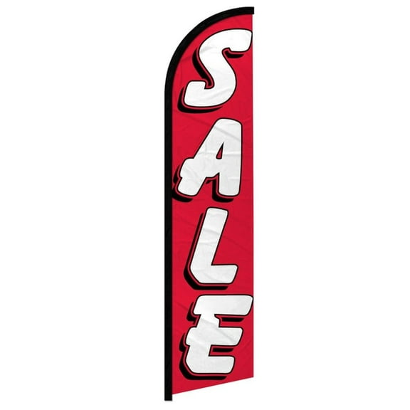 Sale (Red & White) Windless Banner Flag